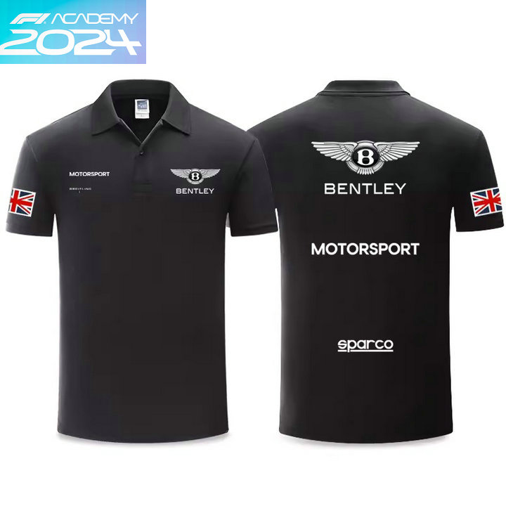 2024 Polo Bentley Motorsport Homme Manche Courte Coton Couleur Unie